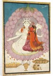 Vishnu and Lakshmi Seated on a Lotus Blossom, early 1800s by Unknown