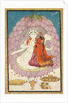 Vishnu and Lakshmi Seated on a Lotus Blossom, early 1800s by Unknown
