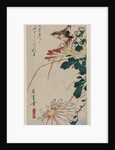 Warbler and Chrysanthemums, mid 1830s by Ando Hiroshige
