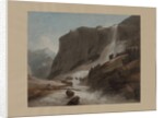 Waterfall between Chiavenna and Mount Splügen, 1784 by Francis Towne
