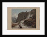 Waterfall between Chiavenna and Mount Splügen, 1784 by Francis Towne