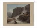 Waterfall between Chiavenna and Mount Splügen, 1784 by Francis Towne