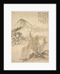 Willow and Waterfall, 1847 by Tsubaki Chinzan