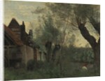 Willows and Farmhouse at Sainte-Catherine-lès-Arras, 1871 by Jean Baptiste Camille Corot