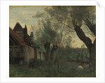 Willows and Farmhouse at Sainte-Catherine-lès-Arras, 1871 by Jean Baptiste Camille Corot