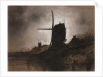 Windmills in a Landscape by Eugene Deshayes