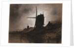 Windmills in a Landscape by Eugene Deshayes