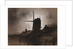 Windmills in a Landscape by Eugene Deshayes