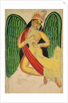 Winged Apsara with a Horn, 1800s by Unknown