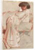 Woman Looking at a Drawing, c. 1895 by Paul César Helleu