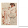 Woman Looking at a Drawing, c. 1895 by Paul César Helleu