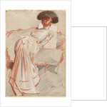 Woman Looking at a Drawing, c. 1895 by Paul César Helleu