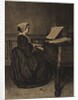 Woman at the Spinet, 1860 by François Bonvin