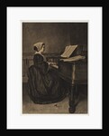 Woman at the Spinet, 1860 by François Bonvin