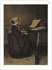 Woman at the Spinet, 1860 by François Bonvin