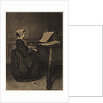 Woman at the Spinet, 1860 by François Bonvin
