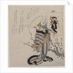 Woman by a Plum Tree Matched with the Wisteria Maiden…, c. early 1830s by Yanagawa Shigenobu