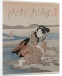 Woman Digging Clams; from the series Five Pictures of Low Tide, late 1820s by Utagawa Kuniyoshi