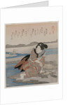 Woman Digging Clams; from the series Five Pictures of Low Tide, late 1820s by Utagawa Kuniyoshi