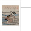 Woman Digging Clams; from the series Five Pictures of Low Tide, late 1820s by Utagawa Kuniyoshi