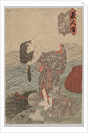 Woman Diver Combing her Hair, 1786-1864 by Gototei Kunisada (probably)