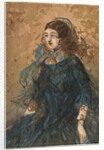 Woman in a Blue Dress, 1855-1860 by Constantin Guys