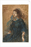 Woman in a Blue Dress, 1855-1860 by Constantin Guys