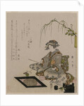 Woman Performing the Tea Ceremony, c. 1820 by Eizan Kikugawa