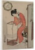 Woman Putting Out a Light, c. 1820 by Utagawa Kunisada