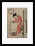 Woman Putting Out a Light, c. 1820 by Utagawa Kunisada