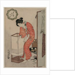 Woman Putting Out a Light, c. 1820 by Utagawa Kunisada