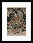 Woman Standing Beside a Plum Tree, c. 1850 by Utagawa Kunisada