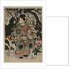 Woman Standing Beside a Plum Tree, c. 1850 by Utagawa Kunisada
