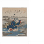 Woman with an Octopus; from the series Five Pictures of Low Tide, late 1820s by Utagawa Kuniyoshi