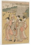 Women Accompanying a Girl to a Shrine, early 1790s by Katsukawa Shuncho