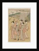 Women Accompanying a Girl to a Shrine, early 1790s by Katsukawa Shuncho