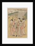 Women Accompanying a Girl to a Shrine, early 1790s by Katsukawa Shuncho