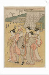 Women Accompanying a Girl to a Shrine, early 1790s by Katsukawa Shuncho