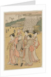 Women Accompanying a Girl to a Shrine, early 1790s by Katsukawa Shuncho