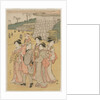 Women Accompanying a Girl to a Shrine, early 1790s by Katsukawa Shuncho