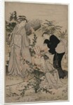 Women Cutting Branches of Bush Clover; The Noji Tama River in Omi Province …, late 1780s by Kubo Shunman