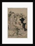 Women Cutting Branches of Bush Clover; The Noji Tama River in Omi Province …, late 1780s by Kubo Shunman