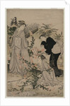 Women Cutting Branches of Bush Clover; The Noji Tama River in Omi Province …, late 1780s by Kubo Shunman