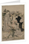 Women Cutting Branches of Bush Clover; The Noji Tama River in Omi Province …, late 1780s by Kubo Shunman