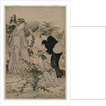 Women Cutting Branches of Bush Clover; The Noji Tama River in Omi Province …, late 1780s by Kubo Shunman
