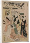 Women Visiting a Tea Stall on the Precincts of a Temple, early 1790s by Ch?bunsai Eishi