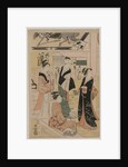 Women Visiting a Tea Stall on the Precincts of a Temple, early 1790s by Ch?bunsai Eishi