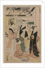 Women Visiting a Tea Stall on the Precincts of a Temple, early 1790s by Ch?bunsai Eishi