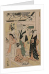 Women Visiting a Tea Stall on the Precincts of a Temple, early 1790s by Ch?bunsai Eishi