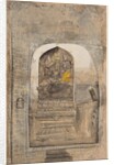 Worship of stone image of Shiva and Parvati within a lingam, c. 1710 by Unknown